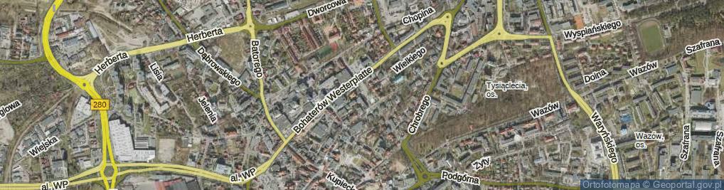 Zdjęcie satelitarne Plac Bohaterów pl.